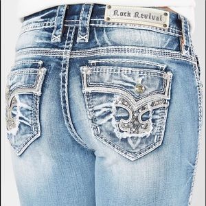 Rock Revival Yara “Easy” Fit Embellished Capris 33